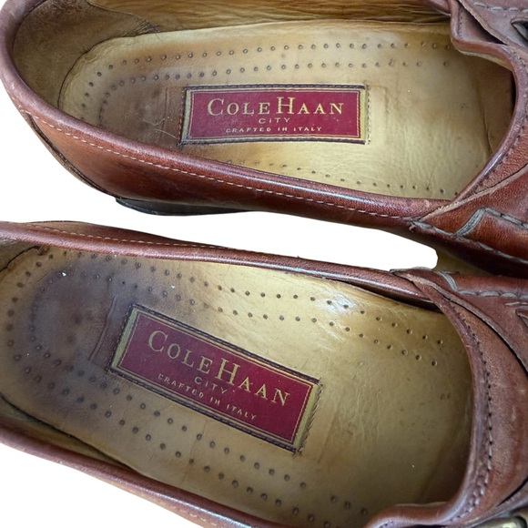 Horsebit Leather Loafers with Gold Accent by Cole Haan Size Men’s 9 M - Picture 4 of 12